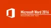 Microsoft Word 2016